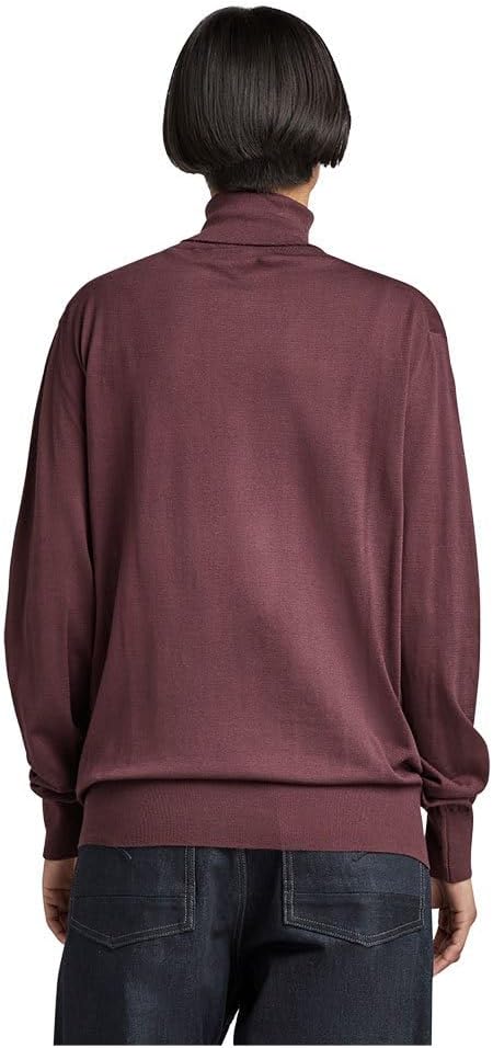 G-Star Damen Core Roll Neck Knitted Sweater XS Violett (Vineyard Wine D21961-d166-d303), XS Violett