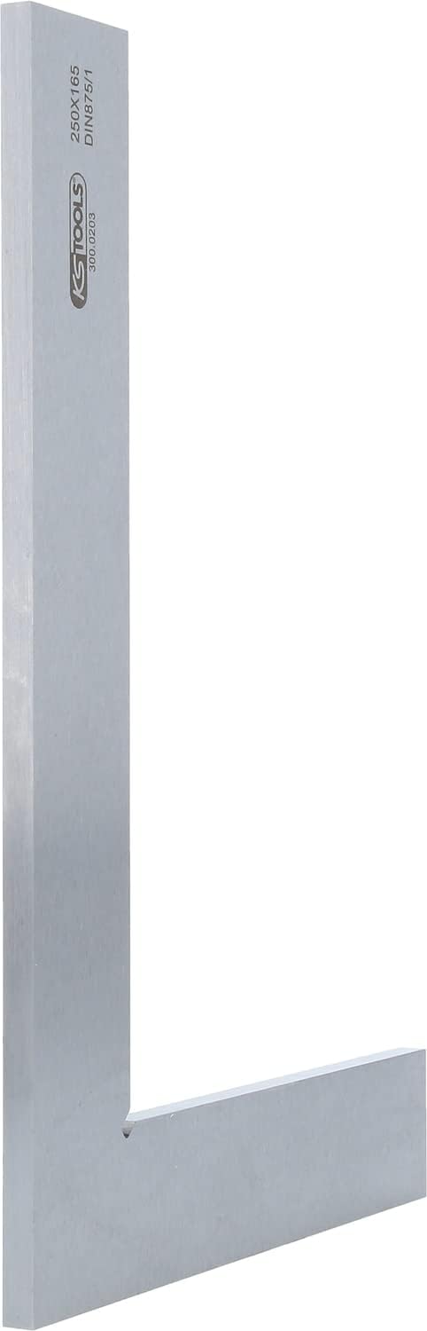 KS Tools 300.0203 Flachwinkel nach DIN 875/1, 250mm, Farbig, 250 mm, 250 mm