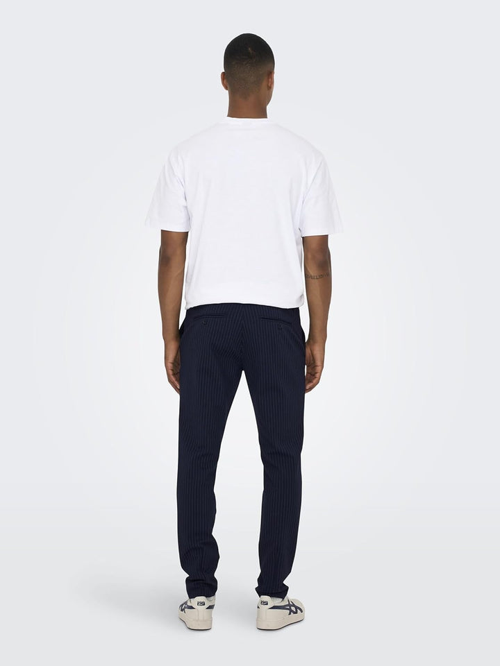 ONLY & SONS Male Chino Hose ONSMARK Verjüngt Chino Hose 28W / 30L Blau (Night Sky), 28W / 30L Blau (
