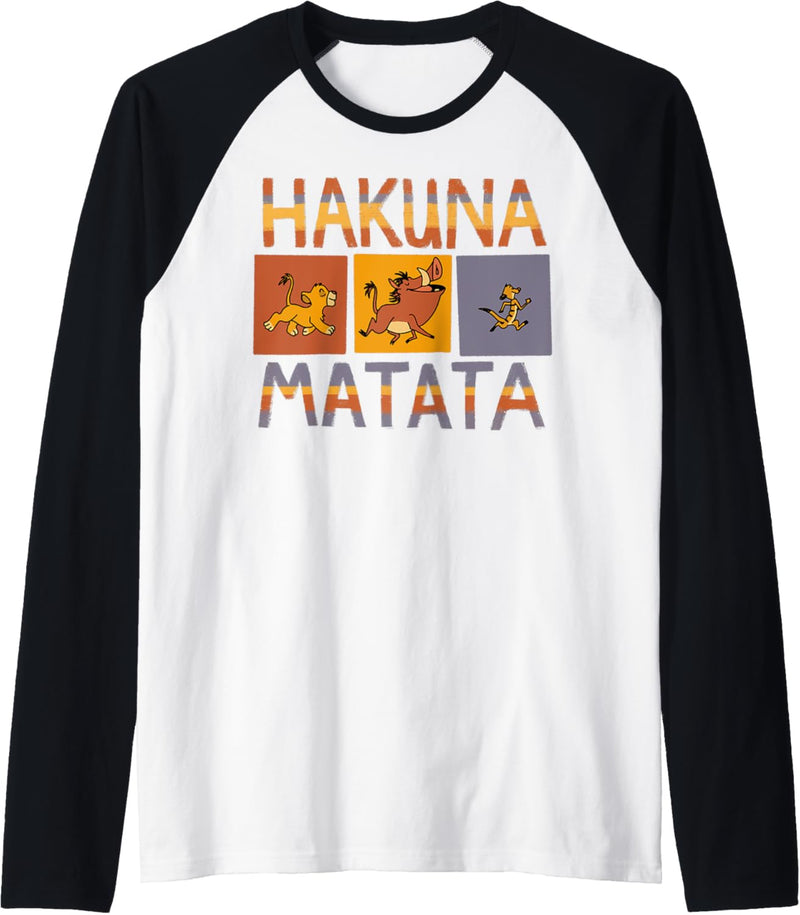 Disney The Lion King Hakuna Matata Solid Blocks Raglan