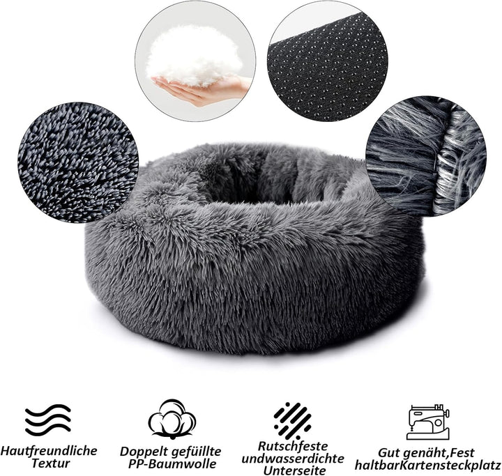CALIYO Katzenbett Flauschig, Hundebett Kleine Hunde, Katzenkissen Hundekissen Waschbar, Trocknergeei