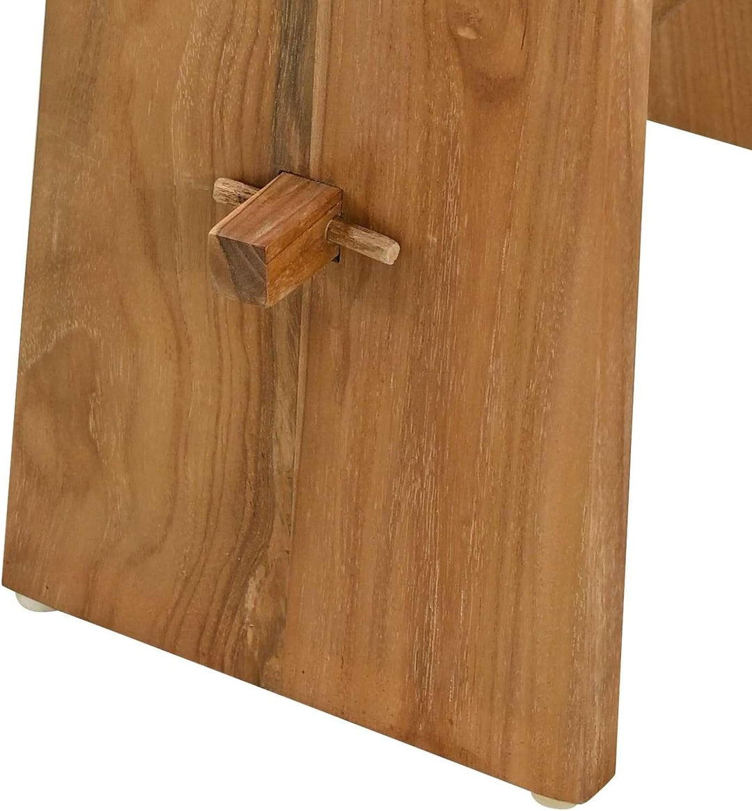 vidaXL Badezimmer Hocker Braun 50 x 29,5 x 50,5 cm Massivholz Teak, Badezimmer, Rechteckig, Minimali