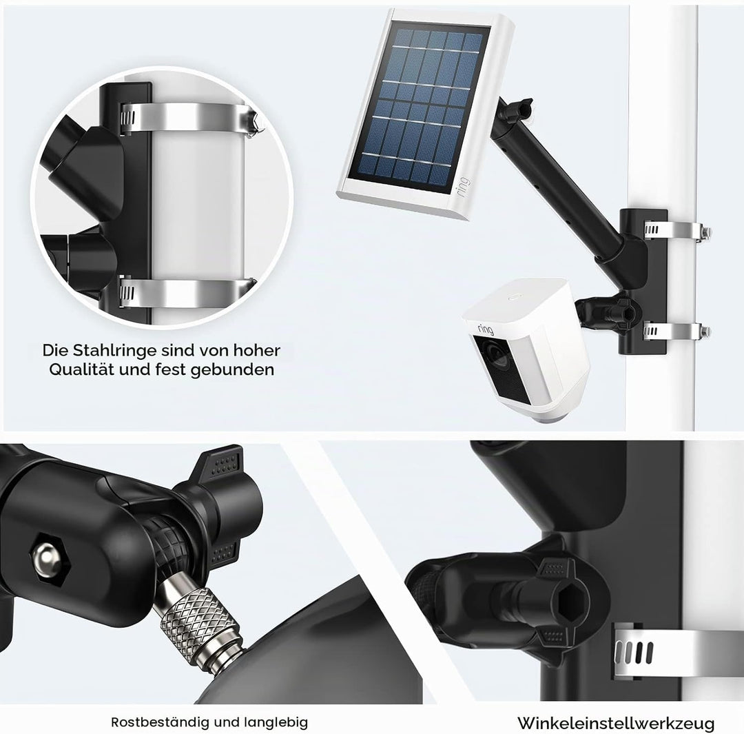 2-in-1 Universal Wasserleitung Stahlrohr Festbügel für Spotlight Kamera Plus, Spotlight Kamera Pro,
