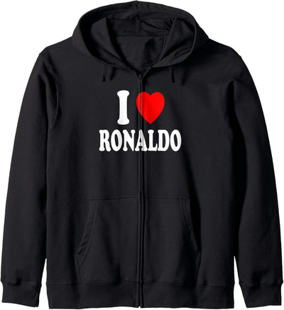 I Heart (Love) Ronaldo Süsses passendes Paar Ehepartner Kapuzenjacke