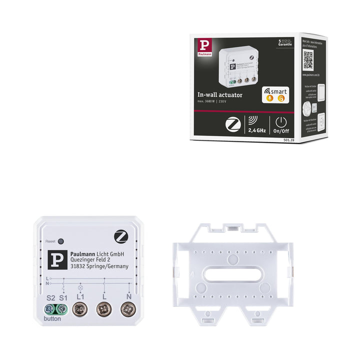 Paulmann SH ZB Unterputzaktor On/Off 230V max 300W 50139