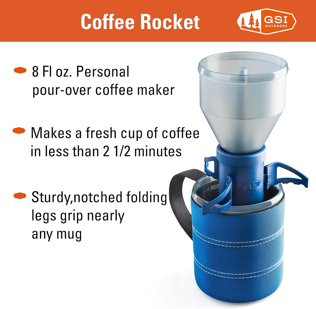 GSI Outdoors Coffee Rocket Kaffeemühle, mehrfarbig, Bunt