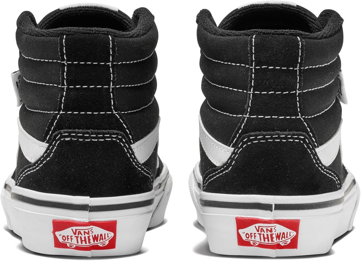 Vans Unisex Kinder Filmore Hi Sneaker 27 EU Suede Canvas Black White, 27 EU Suede Canvas Black White
