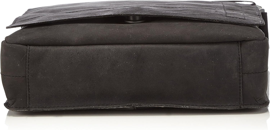Strellson Herren Schultertasche Richmond Tasche aus Leder Schwarz (Black 900), Schwarz (Black 900)