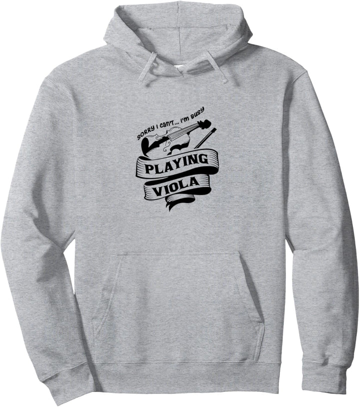 Vielbeschäftigtes Spielen von Viola, Musiknoten, Violistorchester Pullover Hoodie