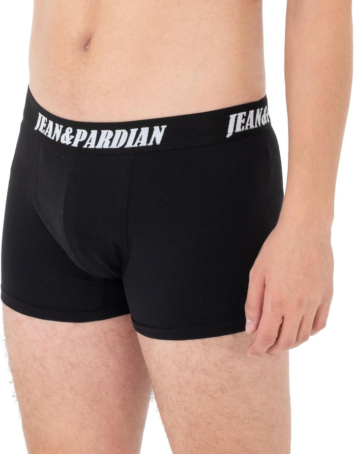 Jean&Pardian Retro Boxershorts 8er & 12er Pack - Bequeme & atmungsaktive Unterwäsche für Herren aus