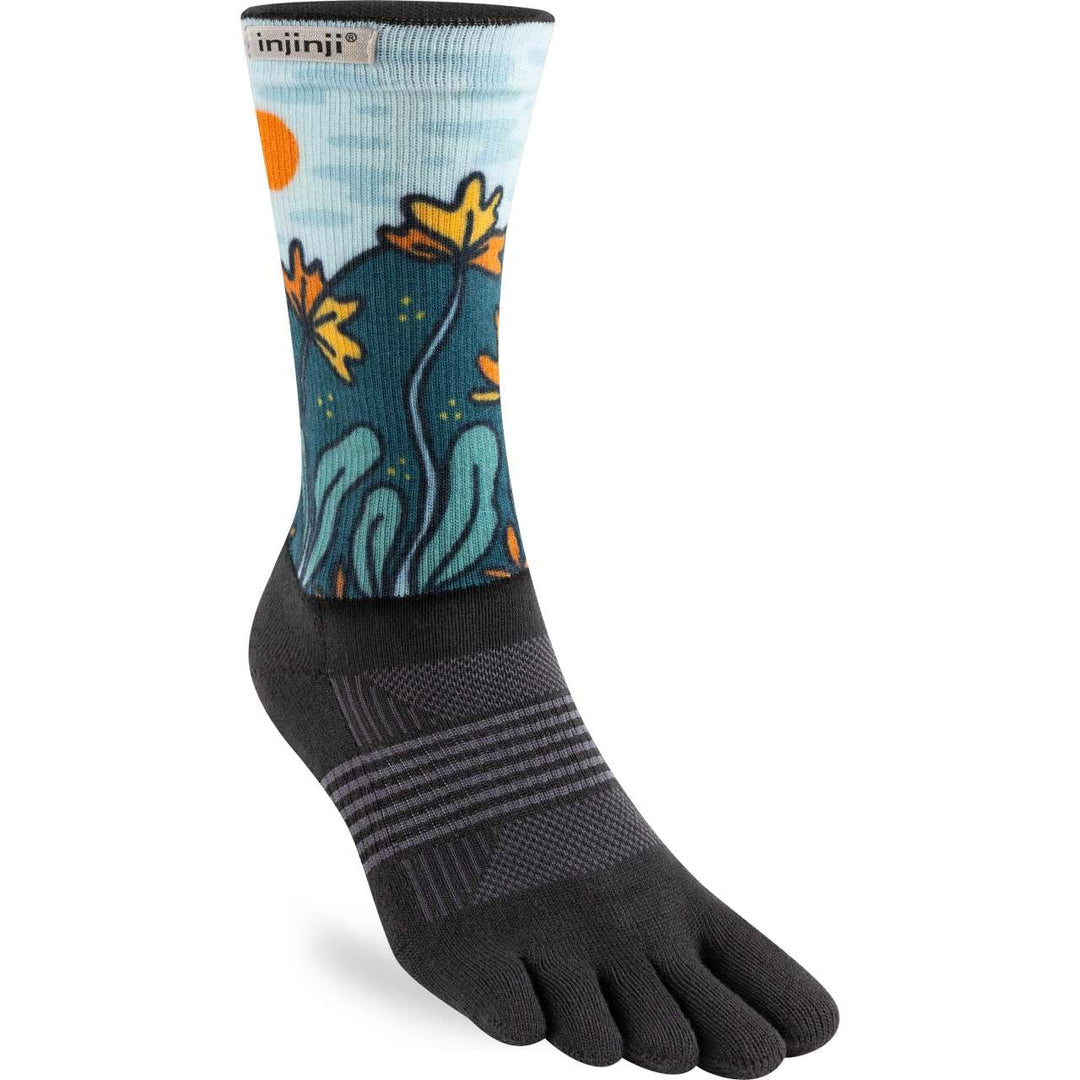 Injinji Zehensocken ARTIST DESIGNED WOMEN'S MINI-CREW POPPY M/L