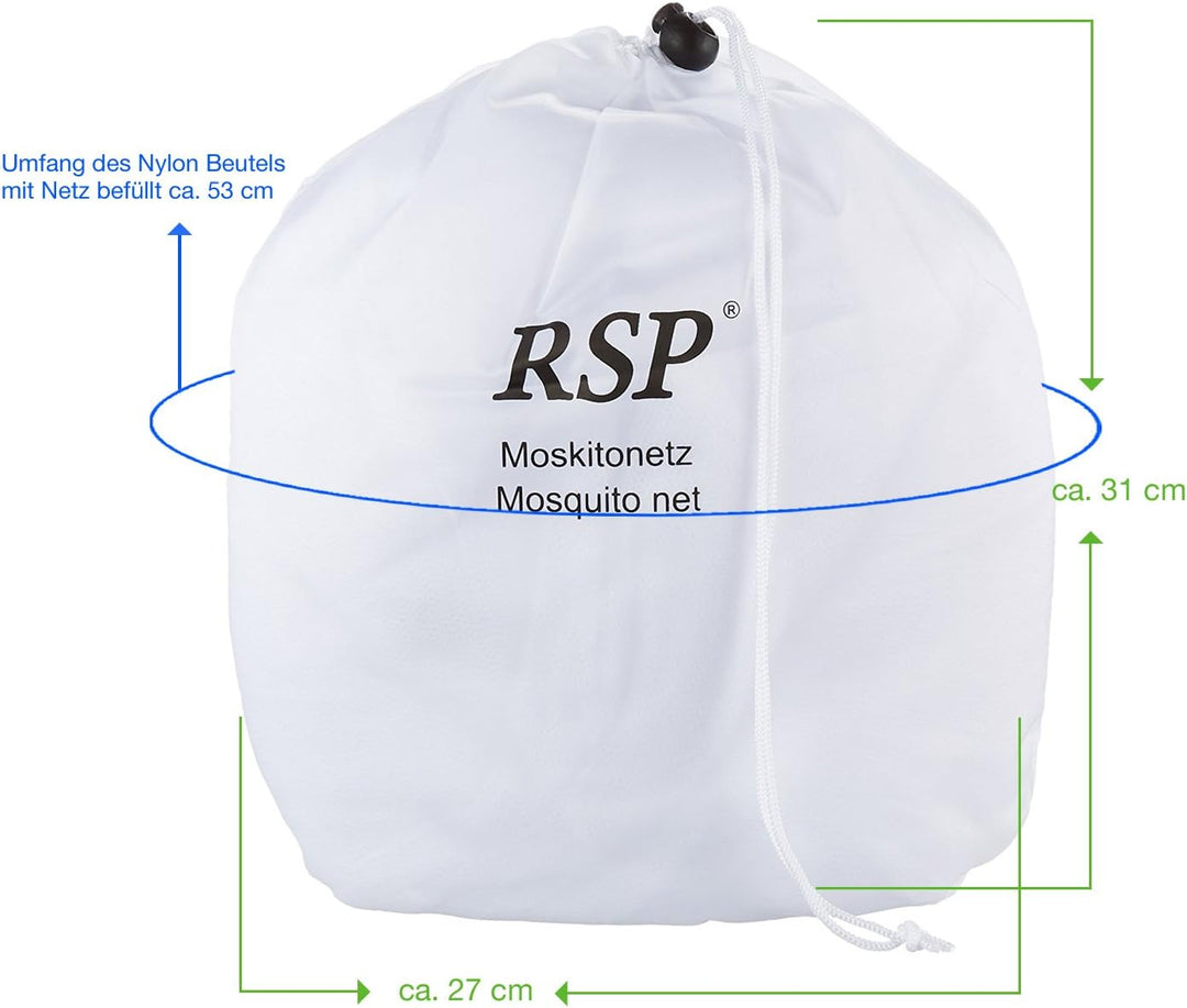 RSP Moskitonetz Mückenschutz - Verschiedene Modelle und Farben - extra gross mit und ohne Eingang We