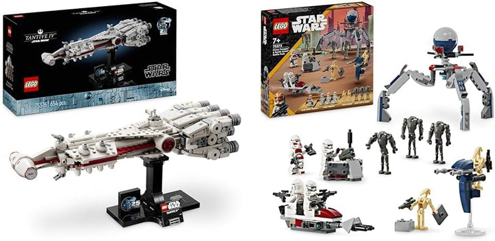 LEGO Star Wars: Tantive IV, Modell eines Sternenschiffs aus Star Wars & Star Wars Clone Trooper & Ba