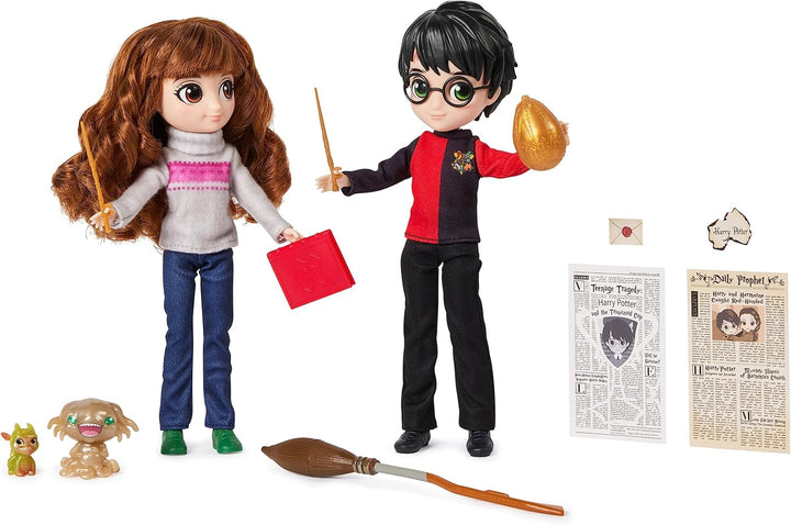 Wizarding World Harry Potter, 20,3cm grosse Harry Potter- und Hermine Granger-Puppen und Zubehörteil