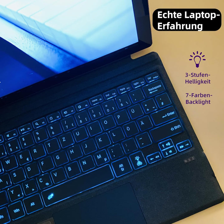 QWERTZ Deutsches Layout Tastatur für Microsoft Surface Pro 13" Copilot+ PC(11th Edition) / Pro 11/10