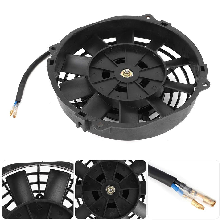 Ticha Elektrolüfter, 8 Zoll (20 cm) Hochleistungs-Push-Pull-Lüfter, 12 V, 80 W, 10-Zoll-Thermostat-K