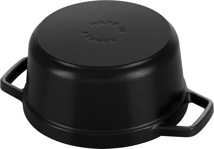 STAUB Gusseisen Bräter/Cocotte, Rund 18 cm, 1,7 L, Aromaregen Funktion, Für alle Herdarten geeignet,