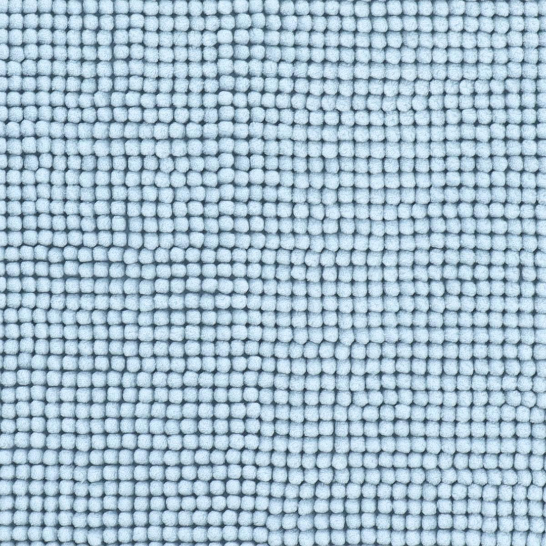 Tendance - Schlichter Mikrofaser-Ballteppich 45 x 75 cm – Hellblau – Badezimmerteppich