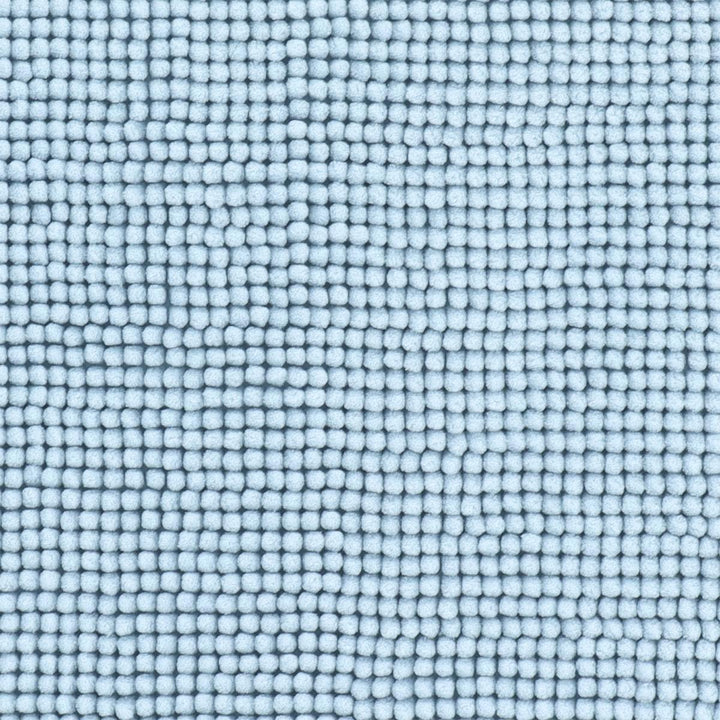 Tendance - Schlichter Mikrofaser-Ballteppich 45 x 75 cm – Hellblau – Badezimmerteppich