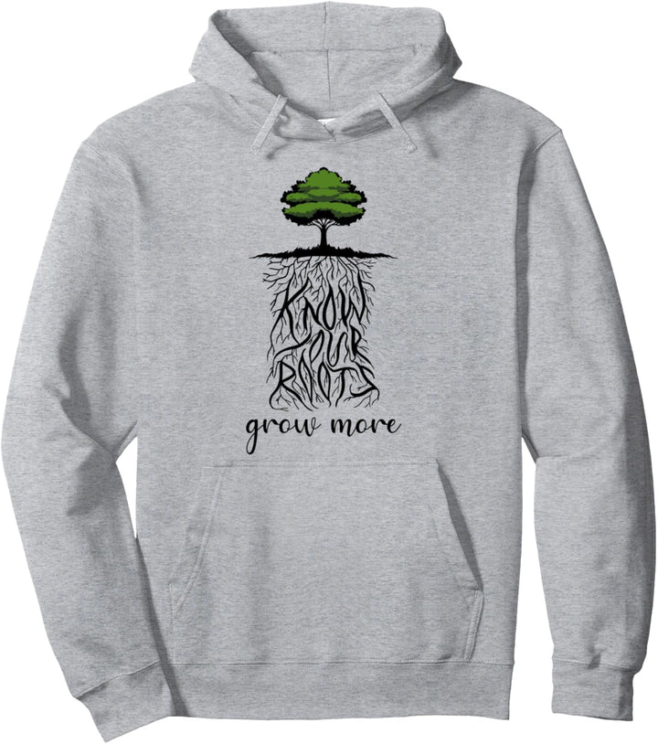 Grow More Tree Roots Gardening Pastime Gardener Mom Dad Gift Pullover Hoodie