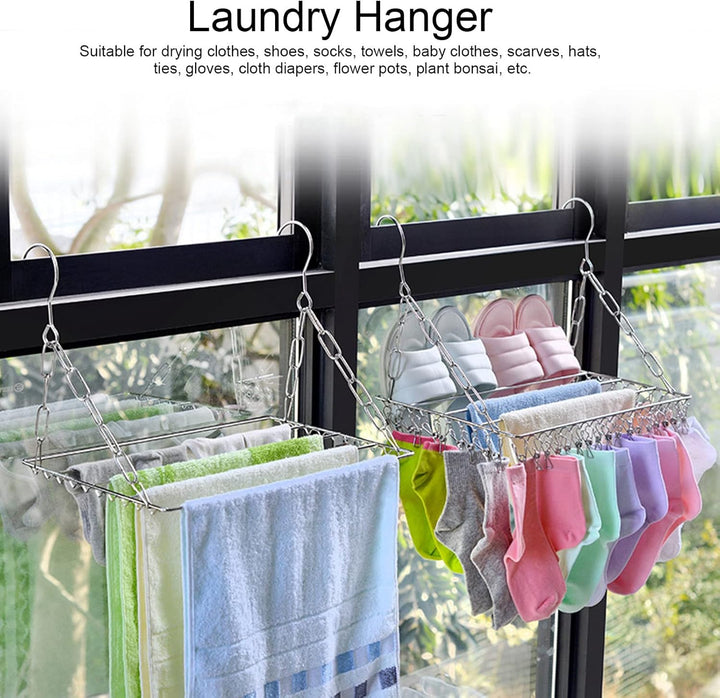 Wäscheständer, Wäscheständer mit langer Lebensdauer für Handtücher für Socken für Kleidung(Balkon Tr
