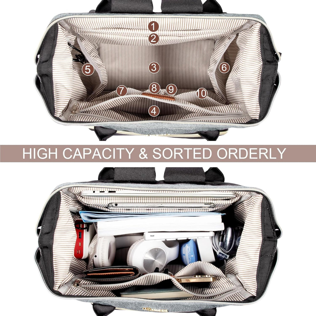 LOVEVOOK Rucksack Damen Laptop Rucksäcke mit Laptopfach 15.6 Zoll | Schulrucksack Mädchen Teenager