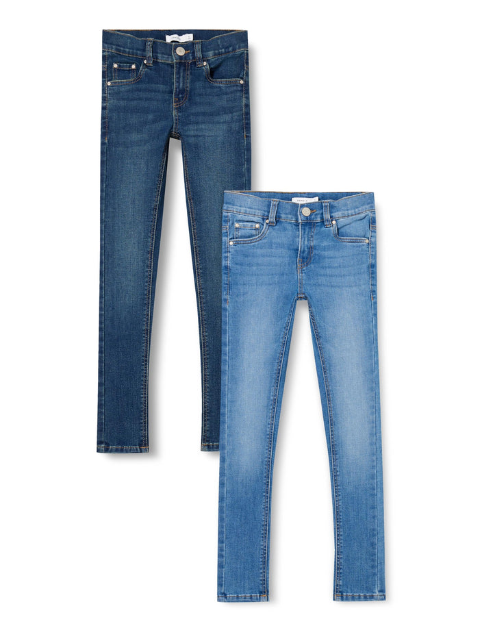 NAME IT Mädchen Jeans 164 Dark Blue Denim/Pack:w Medium Blue Denim, 164 Dark Blue Denim/Pack:w Mediu