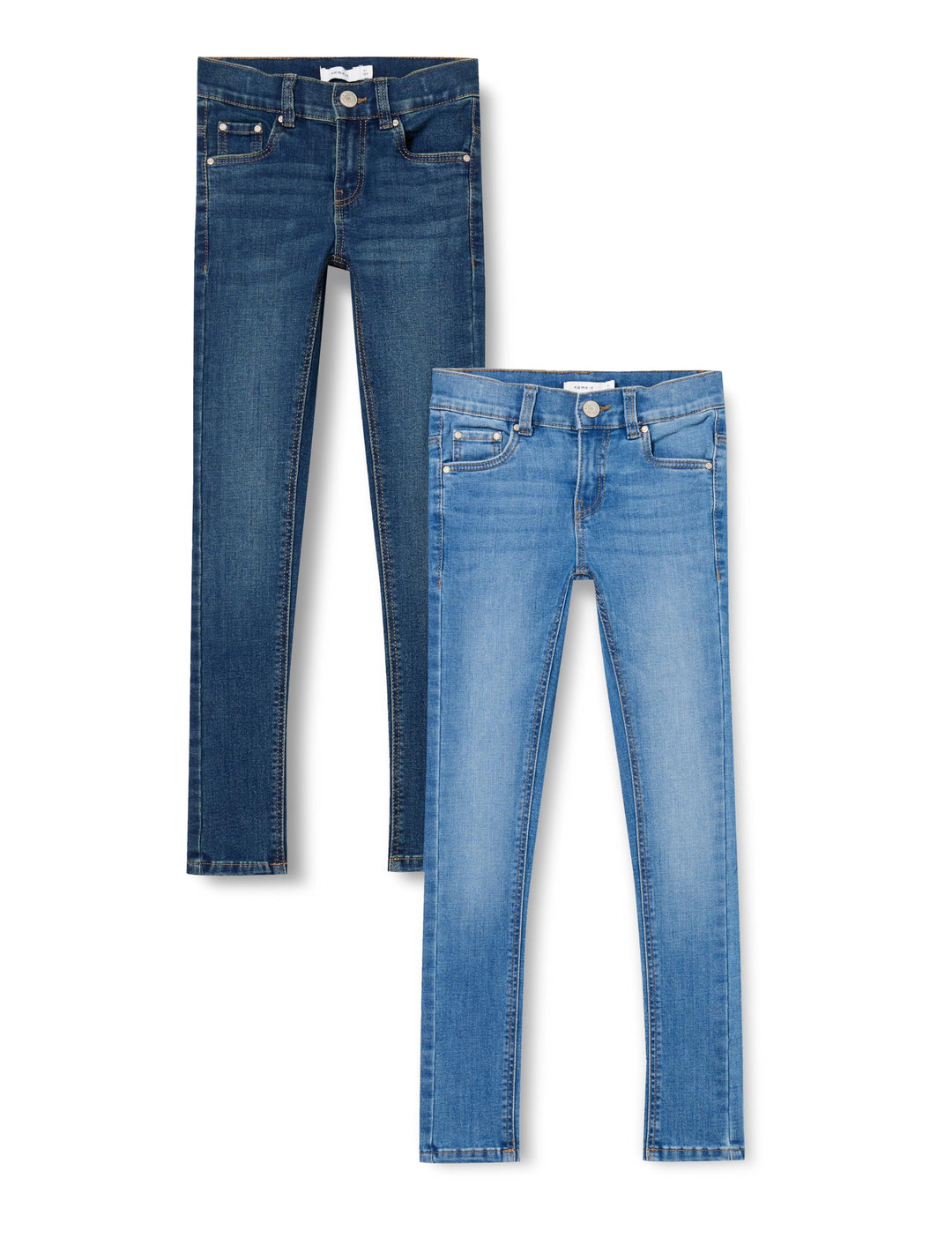 NAME IT Mädchen Jeans 158 Dark Blue Denim/Pack:w Medium Blue Denim, 158 Dark Blue Denim/Pack:w Mediu