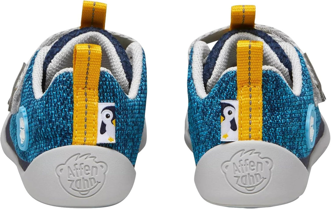 Affenzahn Minimal Sneaker Knit Happy 21 EU Pinguin Blau, 21 EU Pinguin Blau
