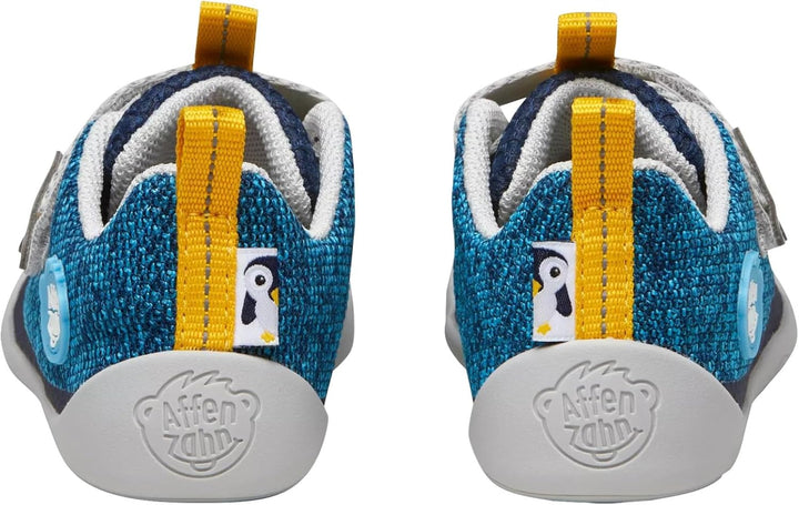 Affenzahn Minimal Sneaker Knit Happy 21 EU Pinguin Blau, 21 EU Pinguin Blau