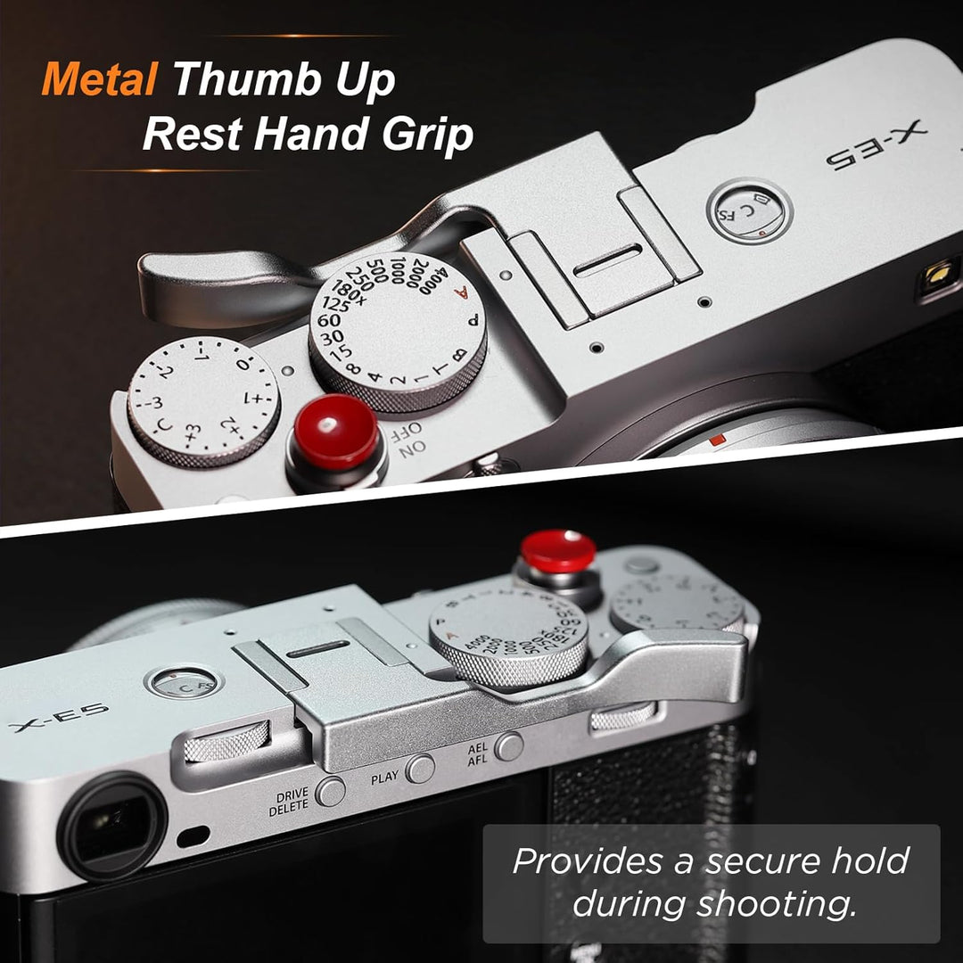Haoge THB-XE5-S Daumen-Up-Griff für Fujifilm X-E5 Kameragehäuse, digitales Zubehör, Metall, Blitzsch