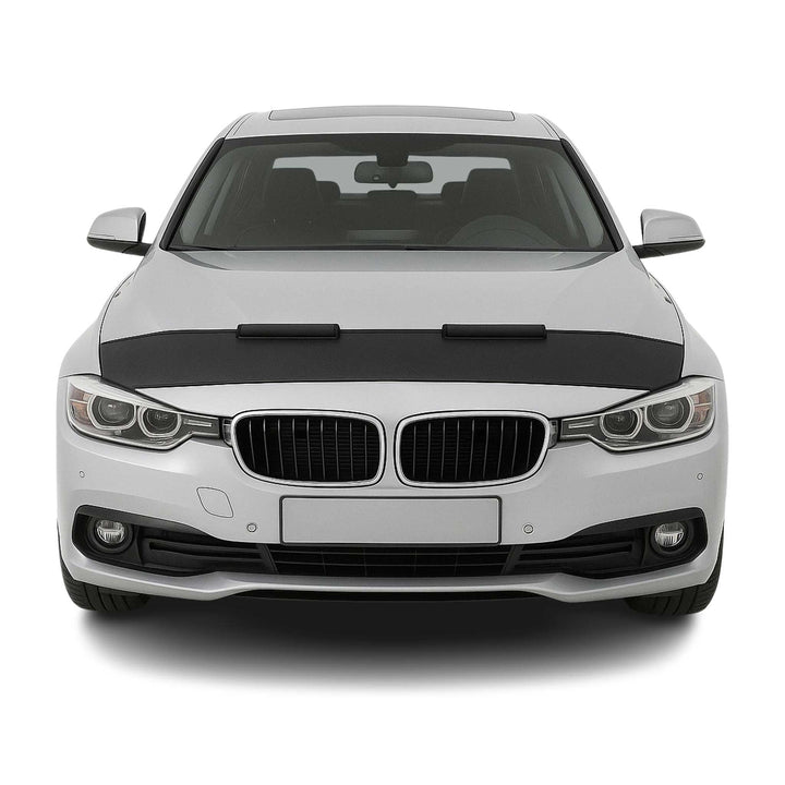 OMAC Haubenbra Steinschlagschutz Bonnet Bra kompatibel mit BMW 3er F30 F31 F34 F35 Schwarz Halb Schw