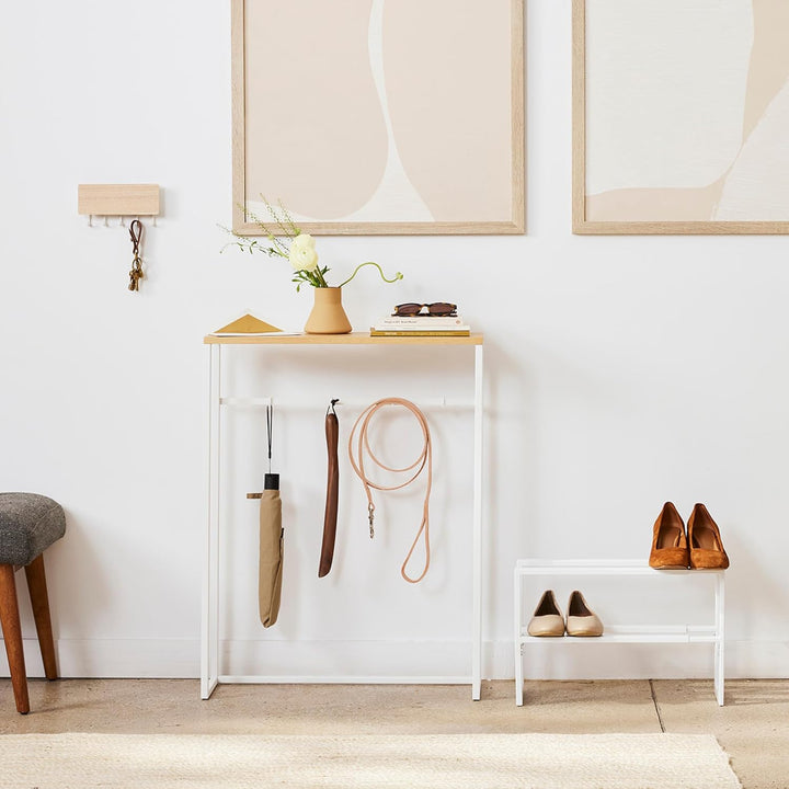 Extendable shoe rack 2 tier - Line - white Weiss Single, Weiss Single