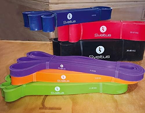sveltus Power Band schwarz 30-80 kg Erwachsene Unisex Einheitsgrösse