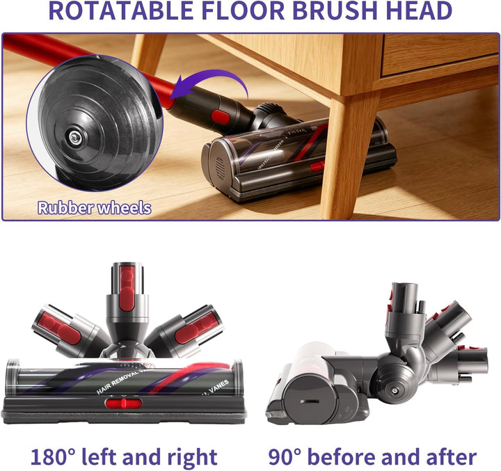 KENVOR Bürste für Dyson V7 V8 V10 V11 V15 Gen5,Torque-Drive Reinigungskopf | Bürstenkopf mit hohem D