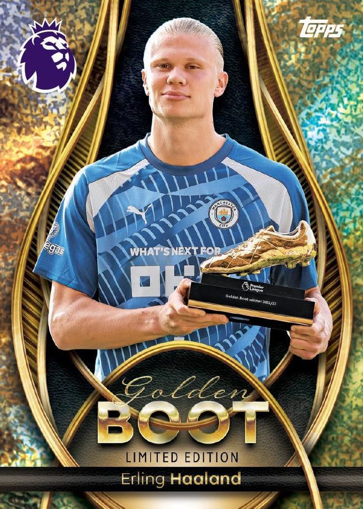 Topps Premier League 2026 - Debüt Edition - Golden Boot Tin - enthält 57 Karten, darunter 7 exklusiv