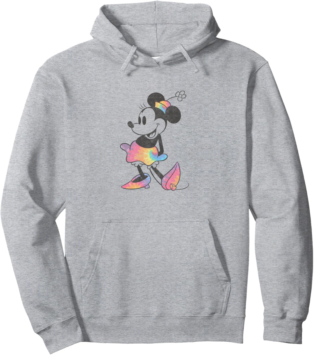 Disney Mickey And Friends Minnie Mouse Tie Dye Pullover Hoodie