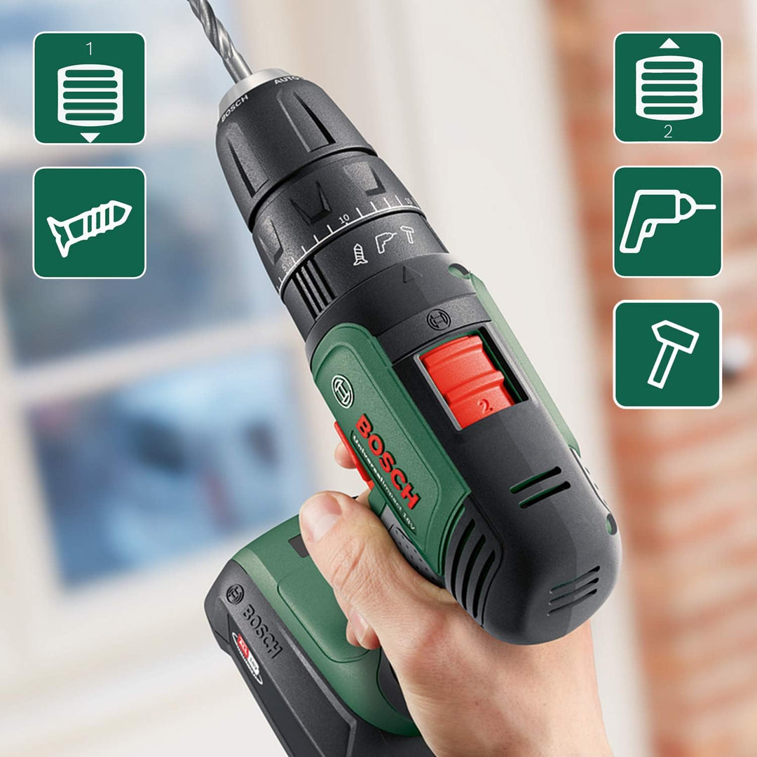 Bosch Home and Garden Bosch Akku Schlagbohrschrauber UniversalImpact 18 V (2 Akkus, 18 Volt System,