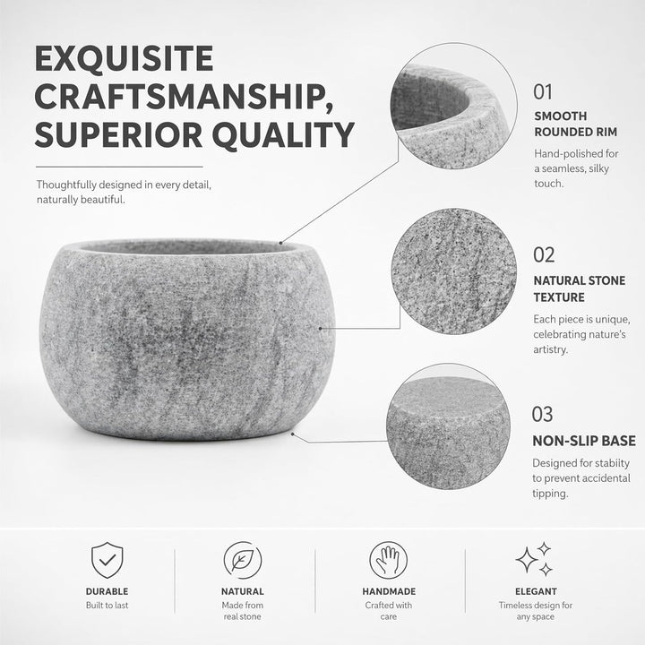 Sauna Aromaschale aus Sauna zubehör - 10,5 x 6 cm Saunazubehör, Verdampferschale Sauna aus Granit, f