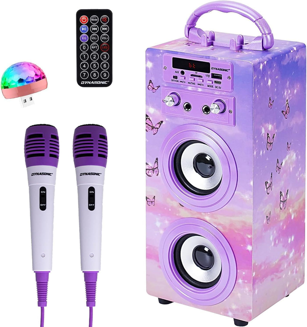 DYNASONIC (3º Generation Mikrofon Karaoke Spielzeug, ideal für originelle Geschenke für Kinder, Mädc