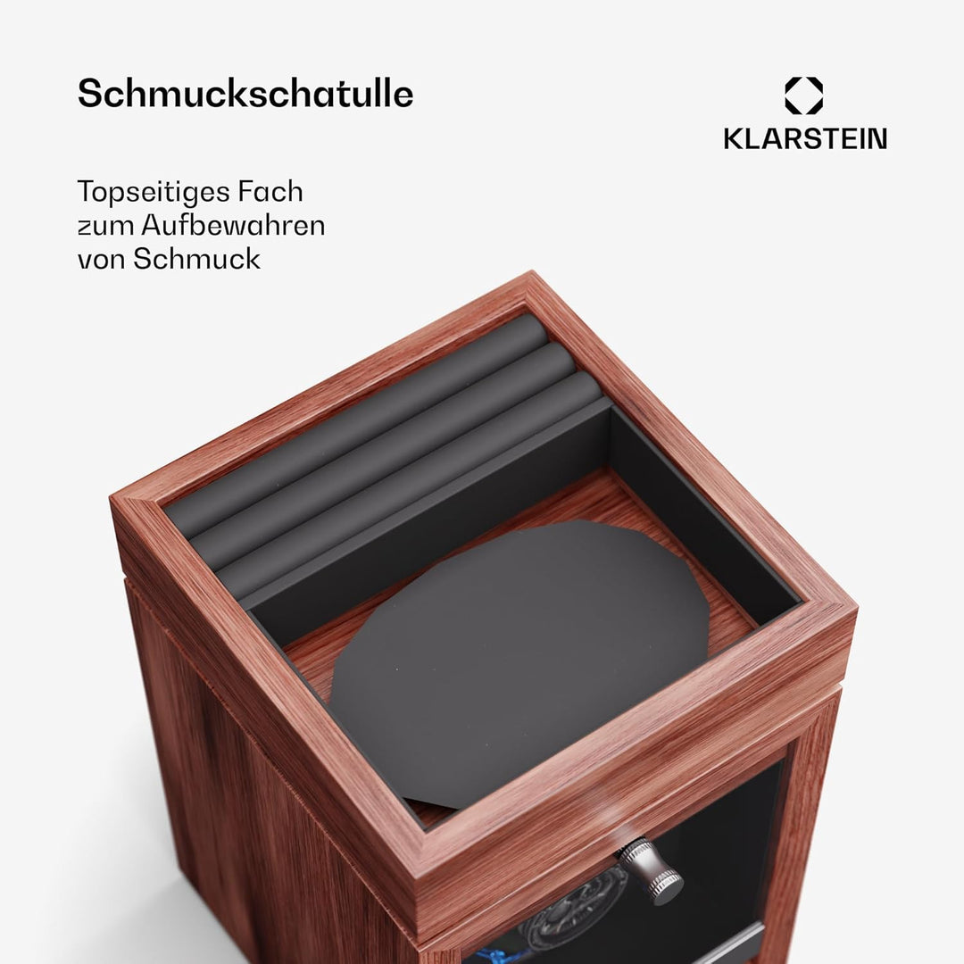 Klarstein Uhrenbeweger für Automatikuhren, Automatik-Uhrenbeweger für 1 Uhr mit Acryl-Tür, Automatis