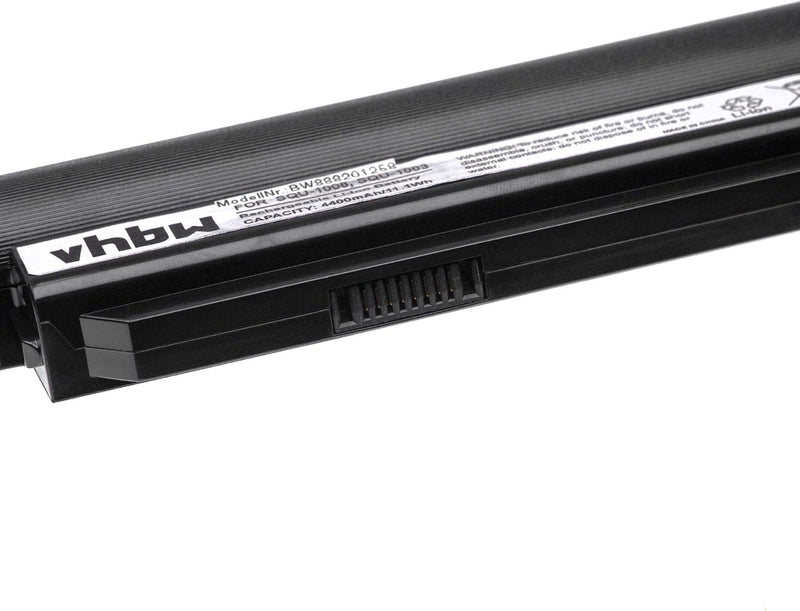 vhbw Akku Ersatz für Hasee SQU-1008, SW6-3S2P-5200 für Notebook (4400mAh, 11,1V, Li-Ion, schwarz)