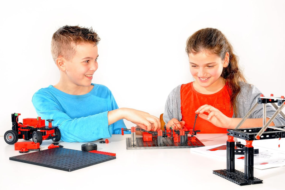 fischertechnik 536622 ADVANCED Mechanic & Static 2 – Bausatz für Kinder, Experimentierkasten mit 30