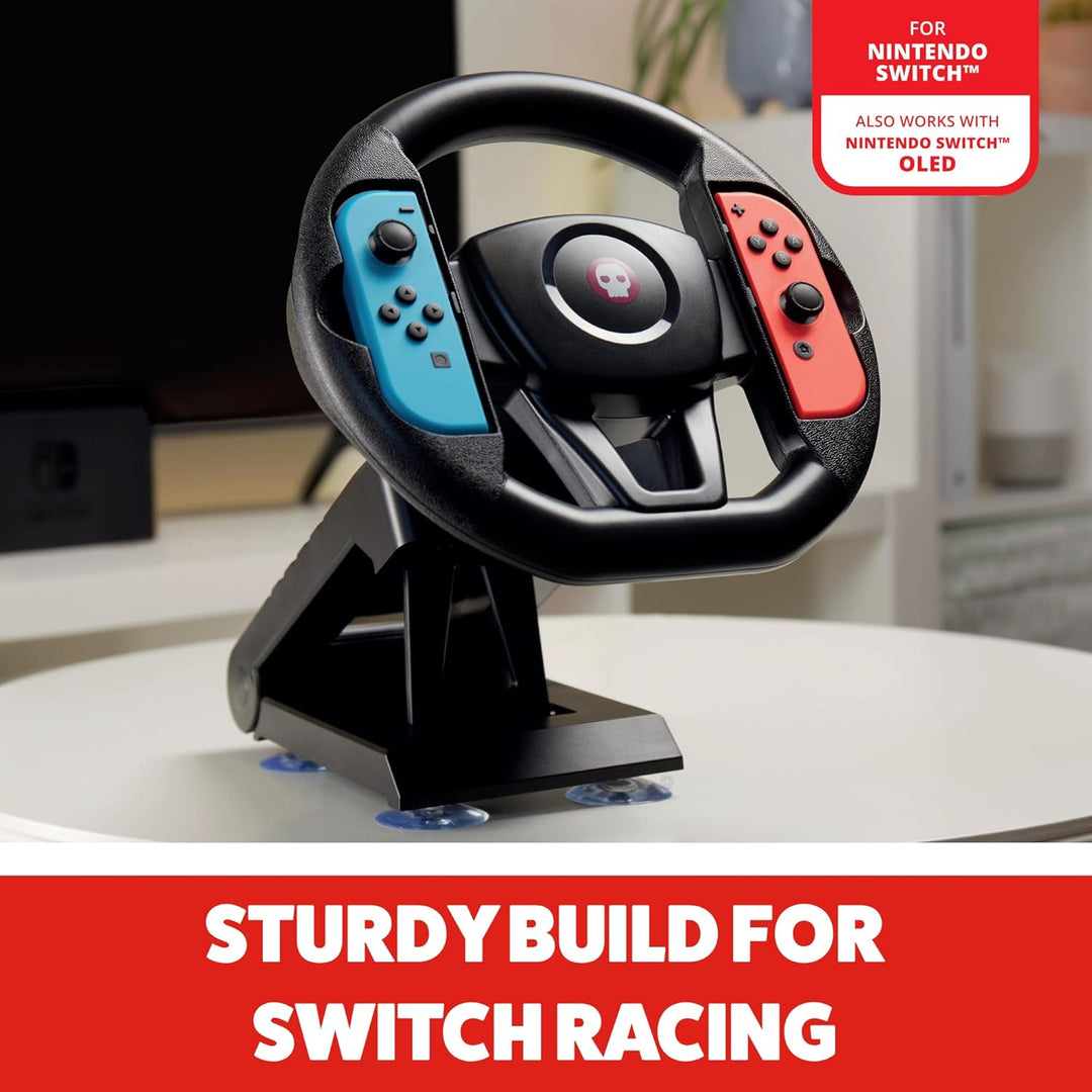 Numskull Nintendo Switch Joy-Con Steering Wheel Table Attachment, Switch Racing Wheel Accessory (Nin