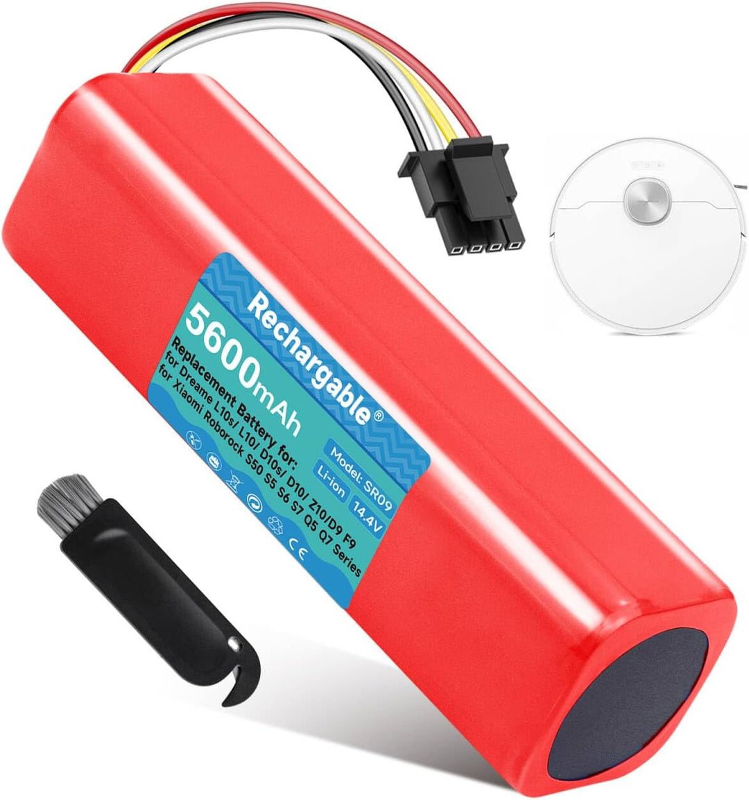CITYORK 14,4 V 5600 mAh Lithium-Ersatzbatterie für Mi Robot Mijia 1. und 2. Generation, Roborock S50