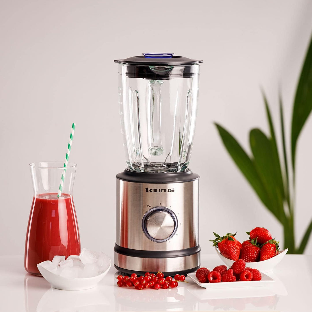 Taurus Standmixer | Optima Magnum 1200 | 1200 W | Glaskrug | 1,75 L | 6-Messer-Klingen | 5 Geschwind