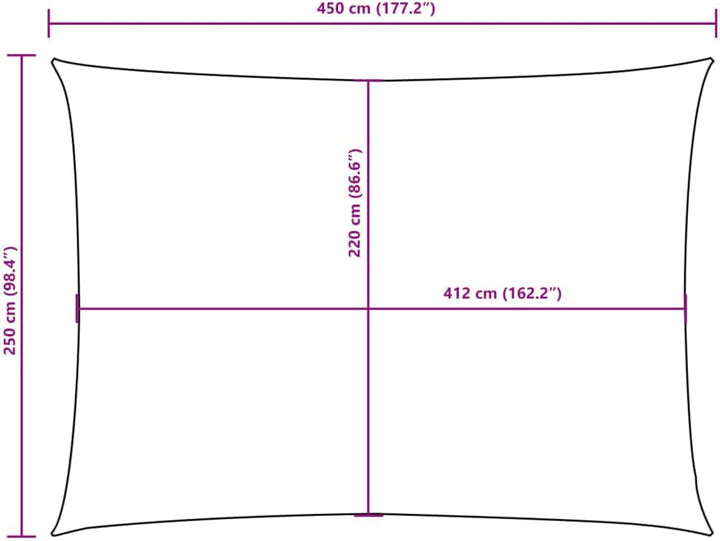 vidaXL Sonnensegel Wasserfest Sonnenschutz Windschutz Sonnendach UV Schutz Garten Terrasse Balkon Ox