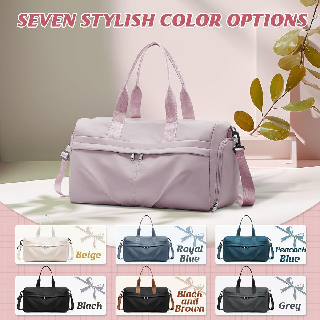 HYC00 Sport Duffel Bag Damen Sporttasche mit Schuhfach Reisetasche Damen Weekender Travel Bag Handge