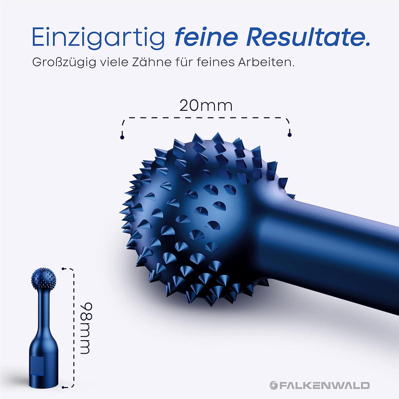 FALKENWALD® Kugelfräser Holz Fein 20mm - Winkelschleifer Zubehör für Holzbearbeitung - Frässcheibe f
