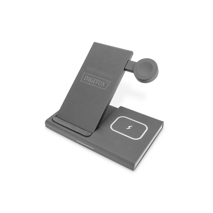 DIGITUS 3 in 1 Ladestation, Wireless für Apple iWatch, Airpods, iPhone, 3 in 1 Ladestation